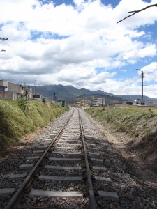 Hin- und Rückweg - über die Schienen
