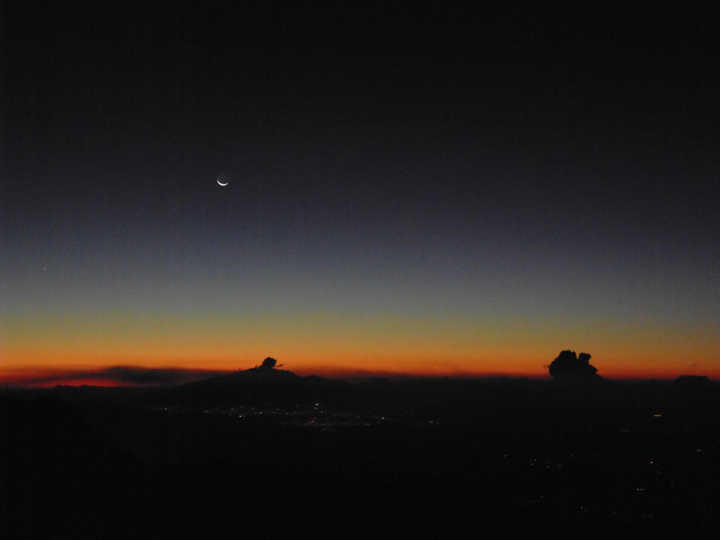 Sonnenuntergang vor einem unglaublichen Panorama